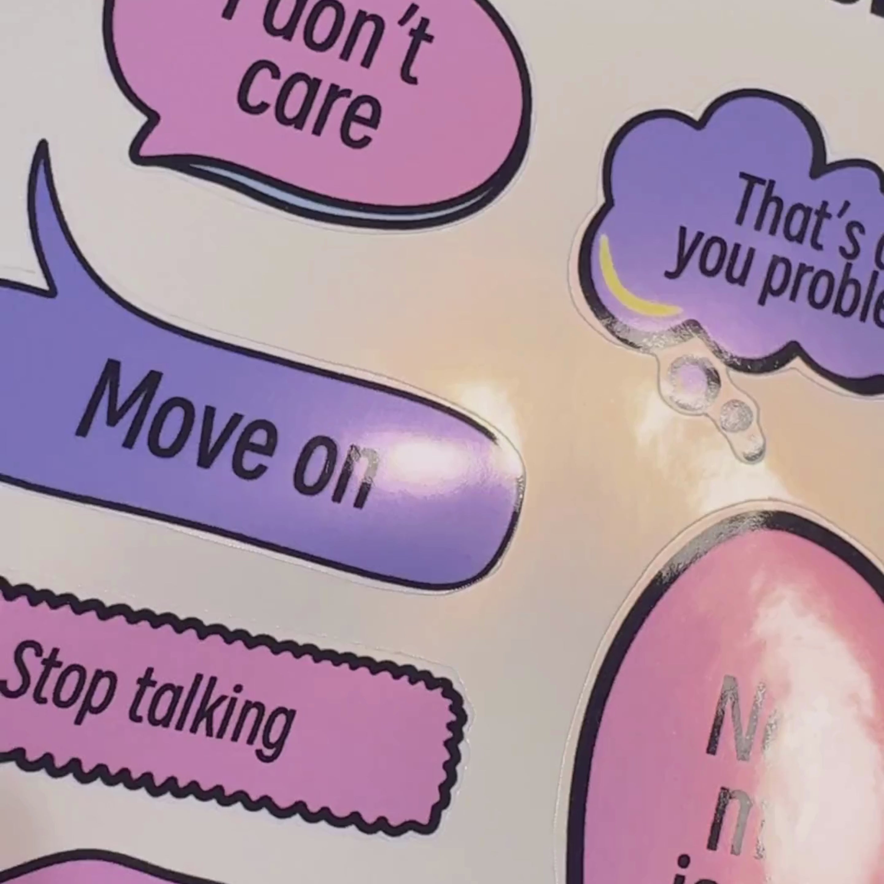 The personality pack 3 sheet sticker bundle